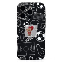 Чехол-накладка для Apple iPhone 15 Pro - (140)  (черный) Luxo Creative