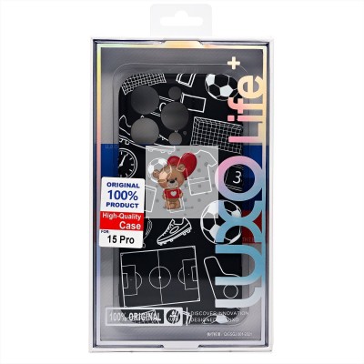 Чехол-накладка для Apple iPhone 15 Pro - (140) (черный) Luxo Creative Чехол-накладка для Apple iPhone 15 Pro - (140) (черный) Luxo Creative