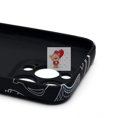 Чехол-накладка для Apple iPhone 15 Pro - (140) (черный) Luxo Creative Чехол-накладка для Apple iPhone 15 Pro - (140) (черный) Luxo Creative