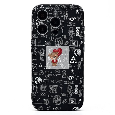 Чехол-накладка для Apple iPhone 15 Pro - (141)  (черный) Luxo Creative