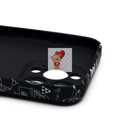 Чехол-накладка для Apple iPhone 15 Pro - (141) (черный) Luxo Creative Чехол-накладка для Apple iPhone 15 Pro - (141) (черный) Luxo Creative