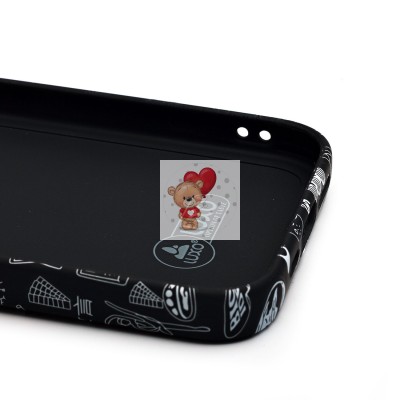 Чехол-накладка для Apple iPhone 15 Pro - (141) (черный) Luxo Creative Чехол-накладка для Apple iPhone 15 Pro - (141) (черный) Luxo Creative