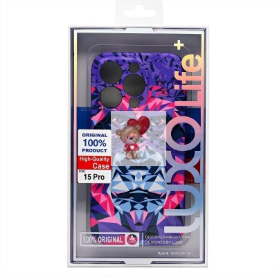 Чехол-накладка для Apple iPhone 15 Pro - (144) (фиолетовый) Luxo Creative Чехол-накладка для Apple iPhone 15 Pro - (144) (фиолетовый) Luxo Creative