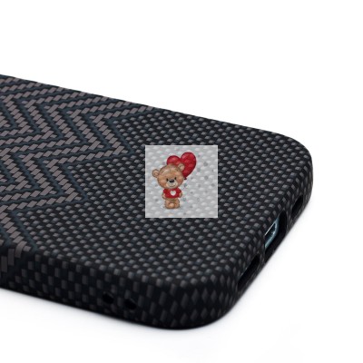 Чехол-накладка для Apple iPhone 15 - (133)  (серый) Luxo Creative