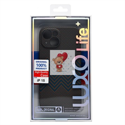 Чехол-накладка для Apple iPhone 15 - (136)  (титановый) Luxo Creative