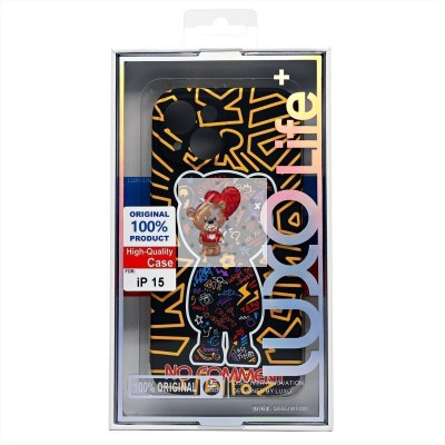 Чехол-накладка для Apple iPhone 15 - (137)  (многоцветный) Luxo Creative