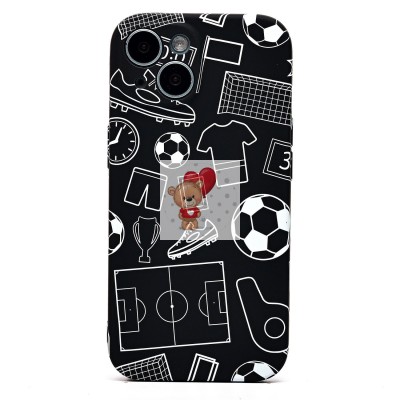 Чехол-накладка для Apple iPhone 15 - (140)  (черный) Luxo Creative