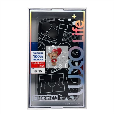 Чехол-накладка для Apple iPhone 15 - (140)  (черный) Luxo Creative