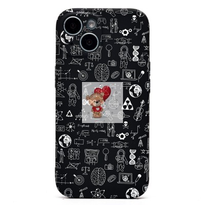 Чехол-накладка для Apple iPhone 15 - (141)  (черный) Luxo Creative