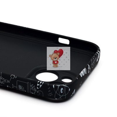 Чехол-накладка для Apple iPhone 15 - (141)  (черный) Luxo Creative