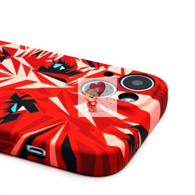 Чехол-накладка для Apple iPhone 15 - (146)  (красный) Luxo Creative