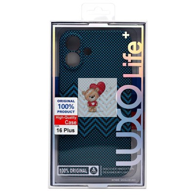 Чехол-накладка для Apple iPhone 16 Plus - (135)  (черный) Luxo Creative