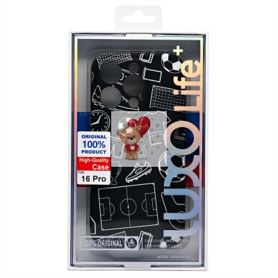 Чехол-накладка для Apple iPhone 16 Pro - (140)  (черный) Luxo Creative