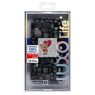 Чехол-накладка для Apple iPhone 16 Pro - (141)  (черный) Luxo Creative