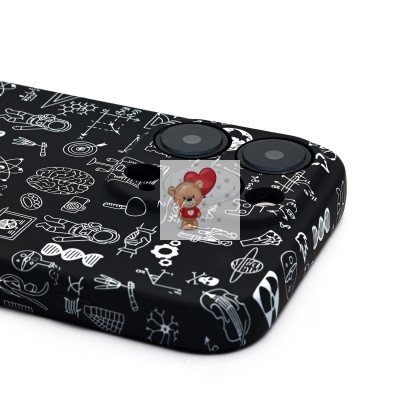 Чехол-накладка для Apple iPhone 16 Pro - (141)  (черный) Luxo Creative