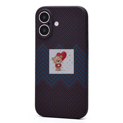 Чехол-накладка для Apple iPhone 16 - (134)  (темно-синий) Luxo Creative