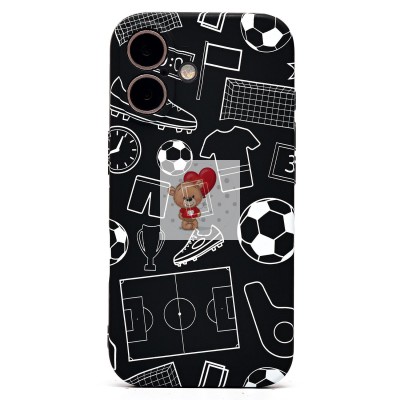 Чехол-накладка для Apple iPhone 16 - (140)  (черный) Luxo Creative