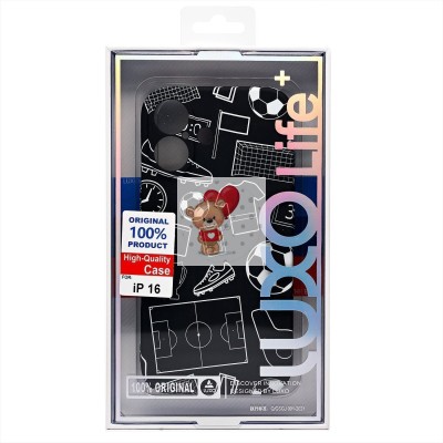 Чехол-накладка для Apple iPhone 16 - (140)  (черный) Luxo Creative