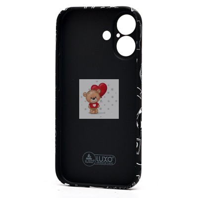 Чехол-накладка для Apple iPhone 16 - (140)  (черный) Luxo Creative
