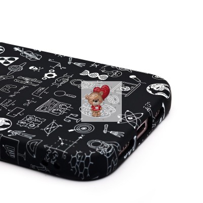 Чехол-накладка для Apple iPhone 16 - (141) (черный) Luxo Creative Чехол-накладка для Apple iPhone 16 - (141) (черный) Luxo Creative