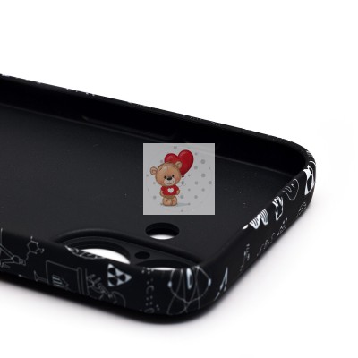 Чехол-накладка для Apple iPhone 16 - (141) (черный) Luxo Creative Чехол-накладка для Apple iPhone 16 - (141) (черный) Luxo Creative