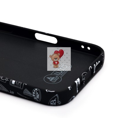 Чехол-накладка для Apple iPhone 16 - (141) (черный) Luxo Creative Чехол-накладка для Apple iPhone 16 - (141) (черный) Luxo Creative