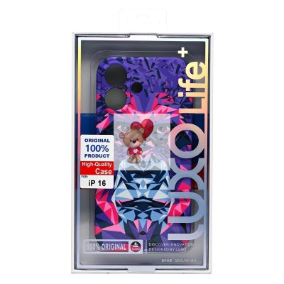 Чехол-накладка для Apple iPhone 16 - (144)  (фиолетовый) Luxo Creative