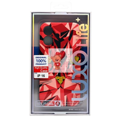 Чехол-накладка для Apple iPhone 16 - (145)  (розовый) Luxo Creative