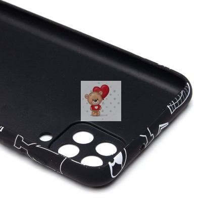 Чехол-накладка для Samsung Galaxy A12  (черный) Luxo Creative (140)