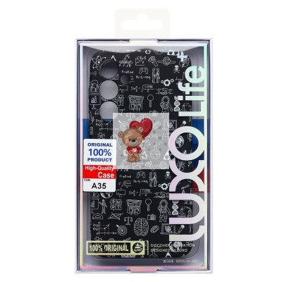 Чехол-накладка для Samsung Galaxy A35 - (141)  (черный) Luxo Creative