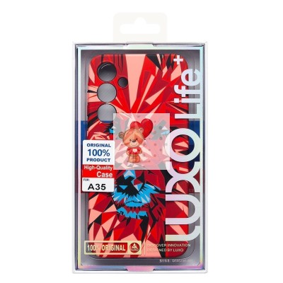 Чехол-накладка для Samsung Galaxy A35 - (146)  (красный) Luxo Creative