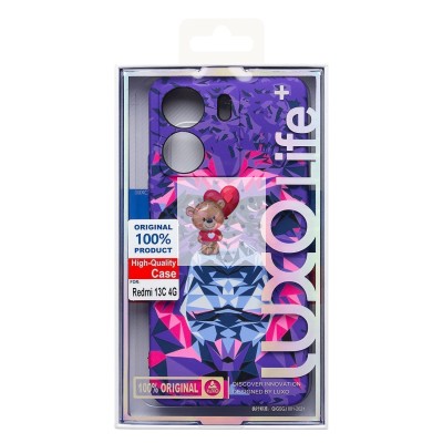 Чехол-накладка для Xiaomi Redmi 13C 4G - (144) (фиолетовый) Luxo Creative Чехол-накладка для Xiaomi Redmi 13C 4G - (144) (фиолетовый) Luxo Creative