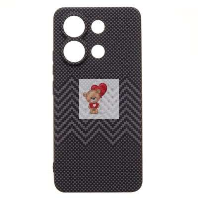 Чехол-накладка для Xiaomi Redmi Note 13 4G Global - (133)  (серый) Luxo Creative