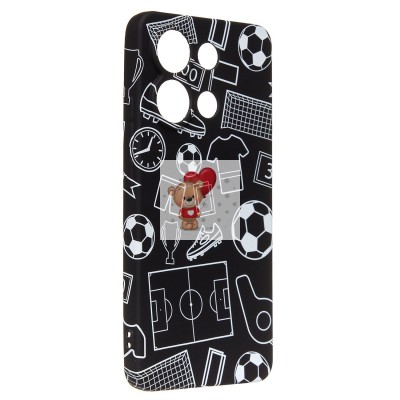 Чехол-накладка для Xiaomi Redmi Note 13 4G Global - (140)  (черный) Luxo Creative