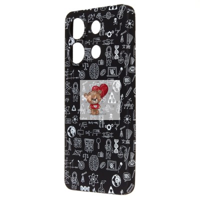 Чехол-накладка для Xiaomi Redmi Note 13 4G Global - (141)  (черный) Luxo Creative