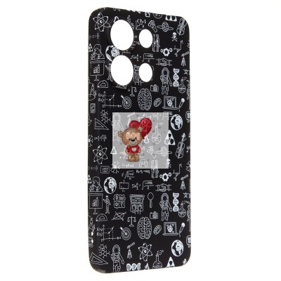 Чехол-накладка для Xiaomi Redmi Note 13 4G Global - (141)  (черный) Luxo Creative