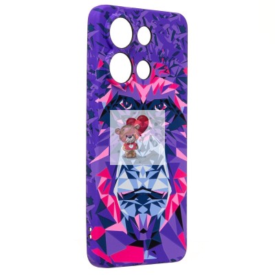 Чехол-накладка для Xiaomi Redmi Note 13 4G Global - (144 ) (фиолетовый) Luxo Creative Чехол-накладка для Xiaomi Redmi Note 13 4G Global - (144 ) (фиолетовый) Luxo Creative