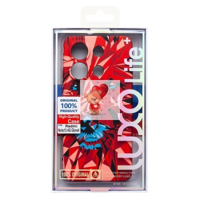 Чехол-накладка для Xiaomi Redmi Note 13 4G Global - (146)  (красный) Luxo Creative