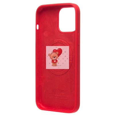 Чехол-накладка для Apple iPhone 13 Pro Max (красный) - SM003 SafeMag Soft Touch с анимацией