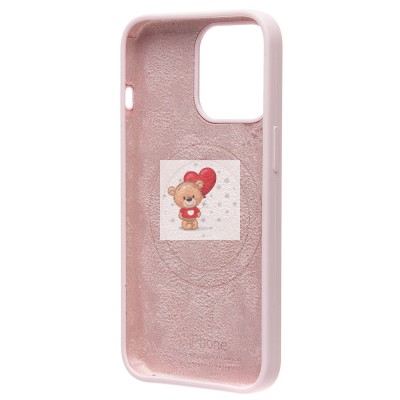 Чехол-накладка для Apple iPhone 13 Pro (светло-розовый) - SM003 SafeMag Soft Touch с анимацией Чехол-накладка для Apple iPhone 13 Pro (светло-розовый) - SM003 SafeMag Soft Touch с анимацией