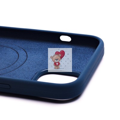 Чехол-накладка для Apple iPhone 14 Plus (темно-синий) - SM003 SafeMag Soft Touch с анимацией Чехол-накладка для Apple iPhone 14 Plus (темно-синий) - SM003 SafeMag Soft Touch с анимацией