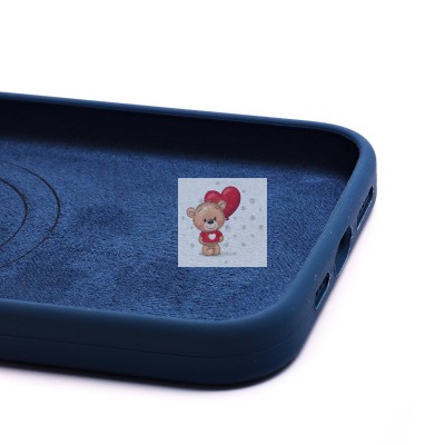 Чехол-накладка для Apple iPhone 14 Plus (темно-синий) - SM003 SafeMag Soft Touch с анимацией Чехол-накладка для Apple iPhone 14 Plus (темно-синий) - SM003 SafeMag Soft Touch с анимацией