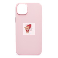 Чехол-накладка для Apple iPhone 14 Plus (светло-розовый) - SM003 SafeMag Soft Touch с анимацией