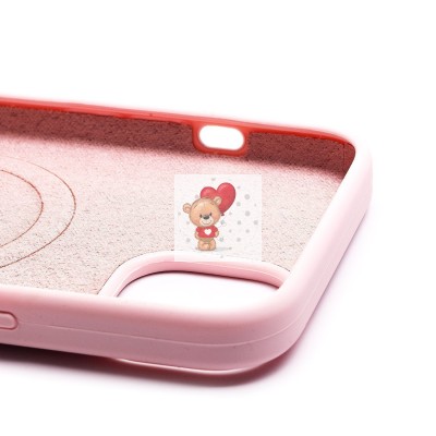Чехол-накладка для Apple iPhone 14 Plus (светло-розовый) - SM003 SafeMag Soft Touch с анимацией