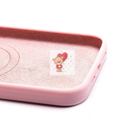 Чехол-накладка для Apple iPhone 14 Plus (светло-розовый) - SM003 SafeMag Soft Touch с анимацией