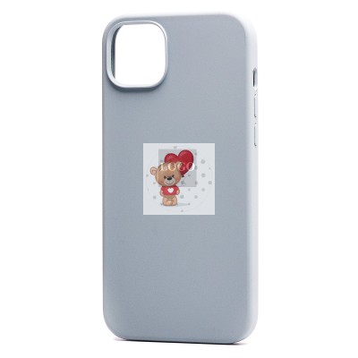 Чехол-накладка для Apple iPhone 14 Plus (мятный) - SM003 SafeMag Soft Touch с анимацией