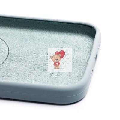 Чехол-накладка для Apple iPhone 14 Plus (мятный) - SM003 SafeMag Soft Touch с анимацией