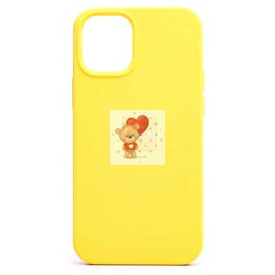 Чехол-накладка для Apple iPhone 12 mini (желтый) [ORG] Soft Touch