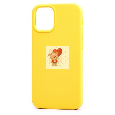 Чехол-накладка для Apple iPhone 12 mini (желтый) [ORG] Soft Touch