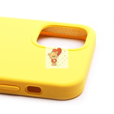 Чехол-накладка для Apple iPhone 12 mini (желтый) [ORG] Soft Touch